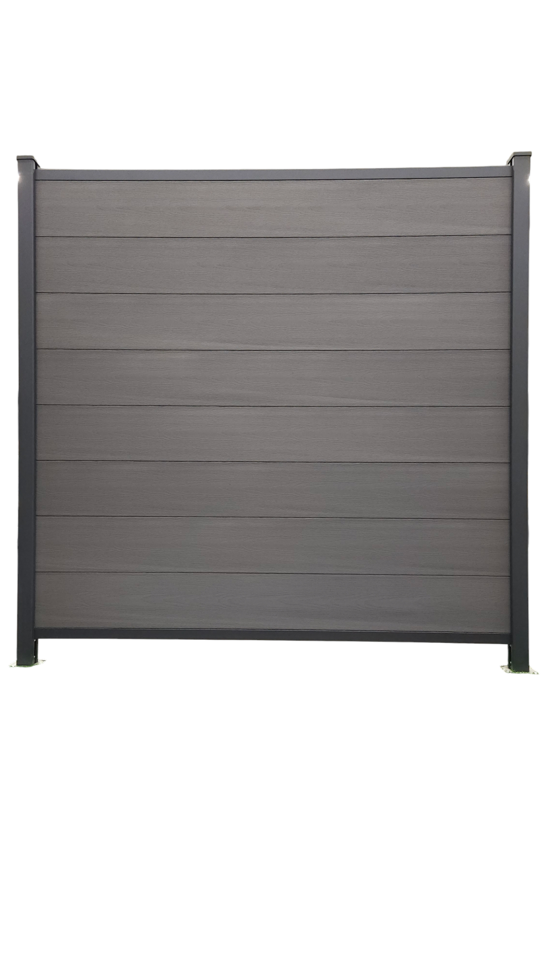 BPC-Sichtschutzzaun - Zaunfeld Set "Cape Town Grey" co-extrudiert