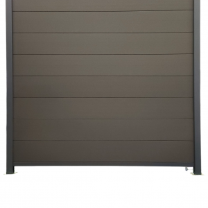 BPC-Sichtschutzzaun - Zaunfeld Set " Ebony"