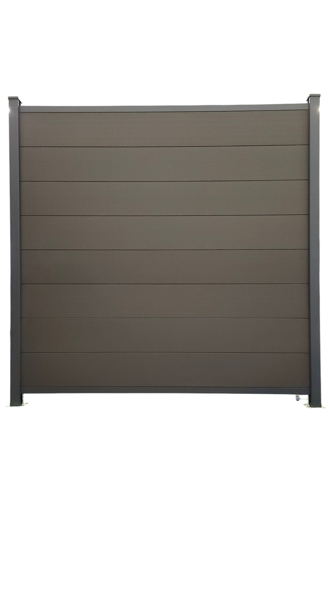 BPC-Sichtschutzzaun - Zaunfeld Set " Ebony"