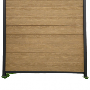 MPC-Sichtschutzzaun - Zaunfeld Set "Teak"